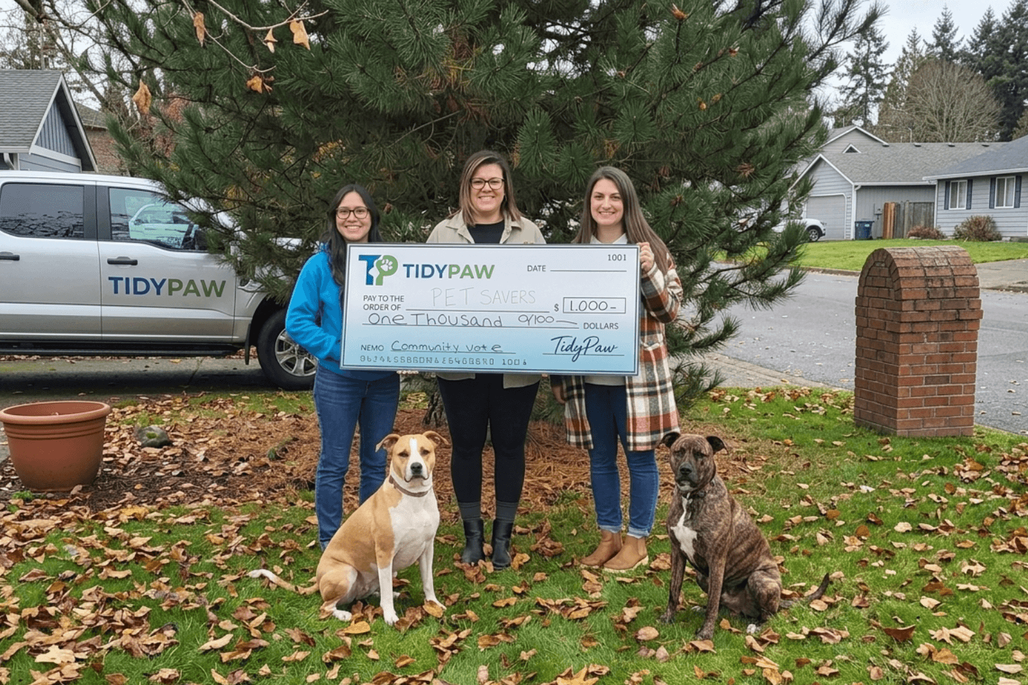 TidyPaw giving back