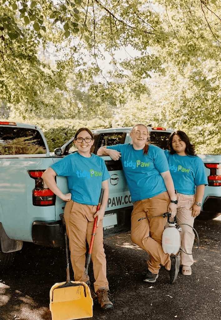 The TidyPaw team with deodorizing equipment